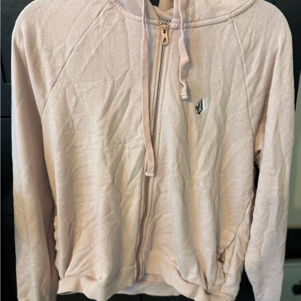 Volcom Stone Graphic Hoodie in Soft Pink